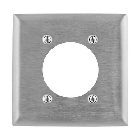 Hubbell Wiring Device-Kellems Ss701 Receptacle Wall Plate, 1