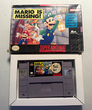 Mario is Missing! for Super Nintendo SNES Cartridge NTSC-U/C Super Mario