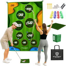 Golf Game for Adults Outdoor Indoor - Backyard Chipping Set with Sticky Balls -