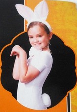 Easter Halloween Child 3-Pc White Bunny Accessory Costume Kit Ears Tail Tie