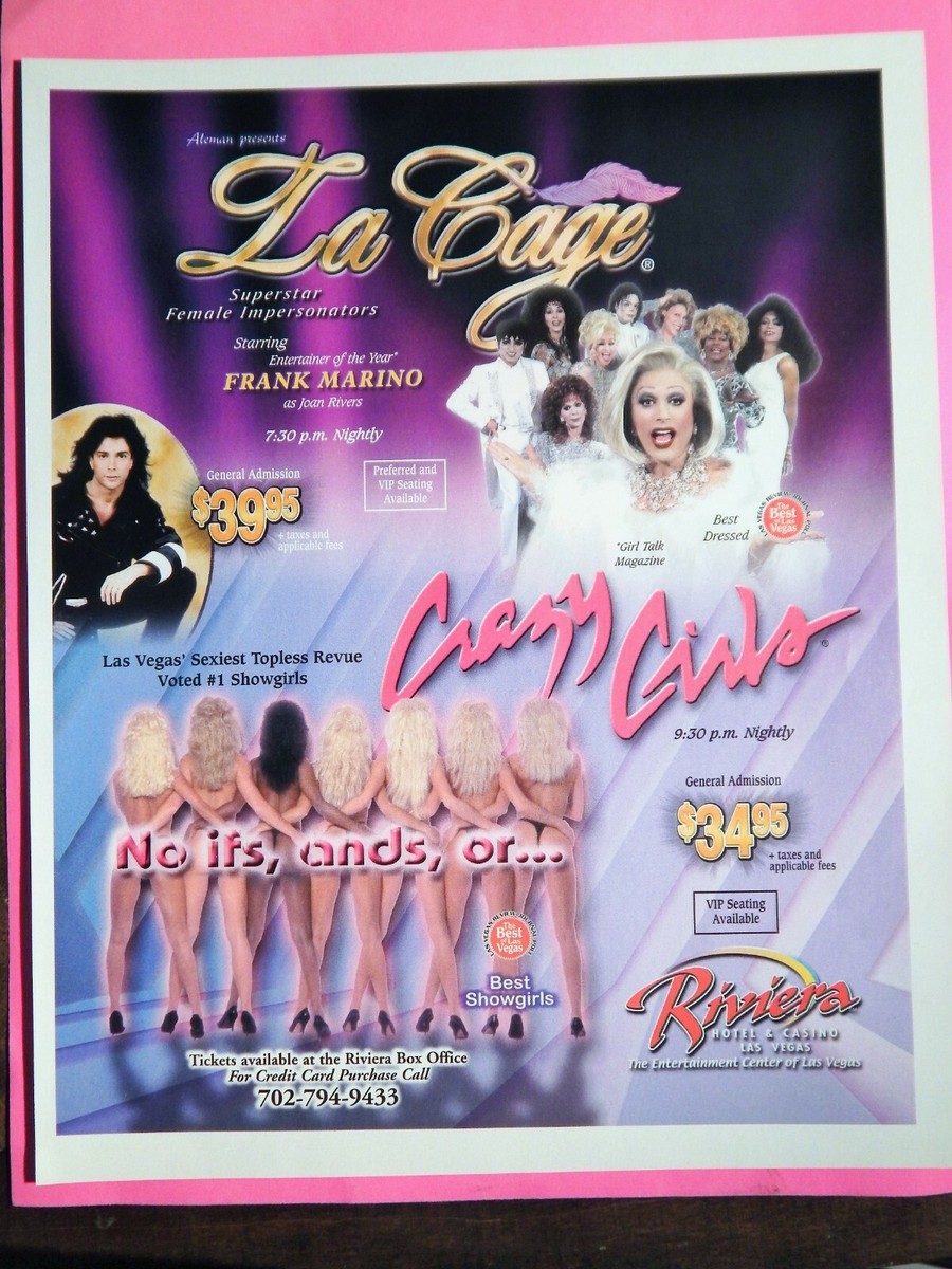 CRAZY GIRLS / LA CAGE AT RIVIERA HOTEL IN LAS VEGAS/ DESERT