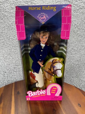 人形 Barbie 2000 Horse riding Barbie Mattel Horse Riding Vintage Toy Collectible Doll 2000 Model