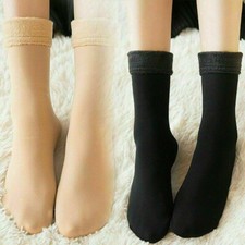 New 1 Pair Winter Plus Fleece Thicken Soft Cosy Snowfield Keep Warm Short Sock