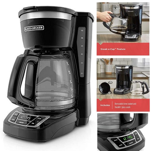 Cafetera Electrica Programable Digital Para 12 Tazas D Cafe Casa Oficina  Negocio | eBay