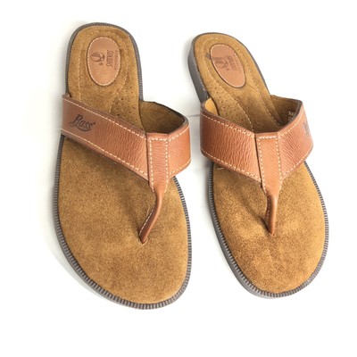 bass leather flip flops