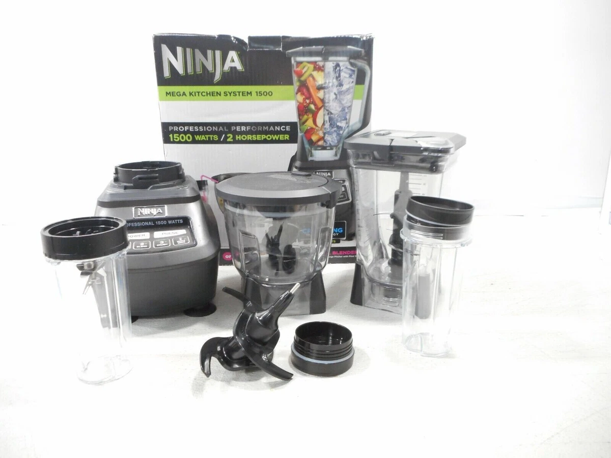 NINJA Mega Kitchen System 72 oz. 5-Speed Black Blender and Food