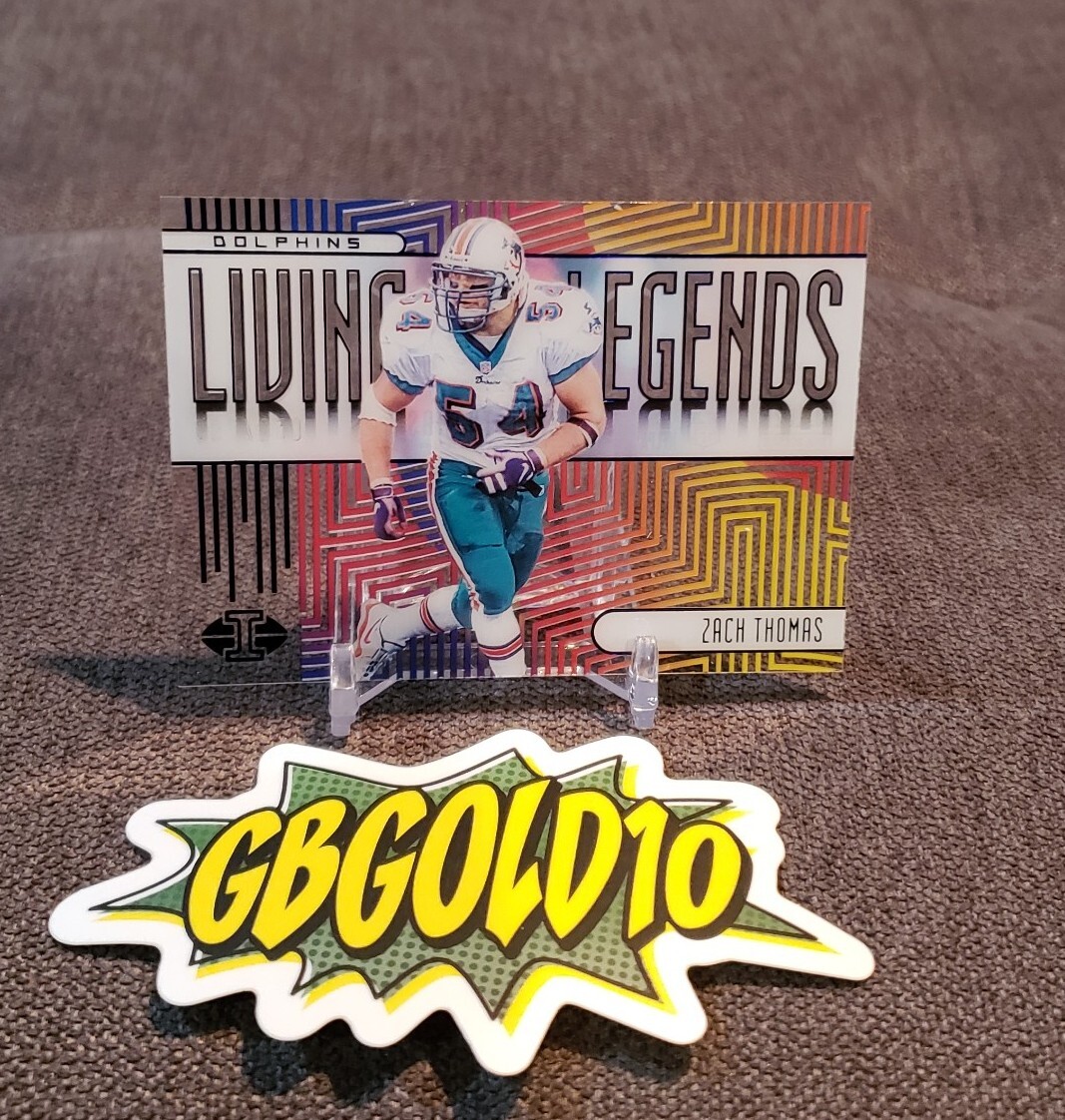 LIVING LEGENDS❗️ 2019 Panini Illusions Living Legends Blue /299 Zach Thomas #LL-ZT