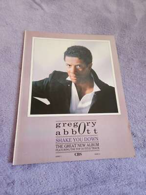 FPOT380 MAGAZINWERBUNG 12X9'' GREGORY ABBOTT: SHAKE YOU DOWN