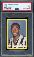 1960 PELE MIROIR-SPRINT HAND-CUT (PSA 5) * HIGHEST GRADED * SANTOS BRAZIL SOCCER