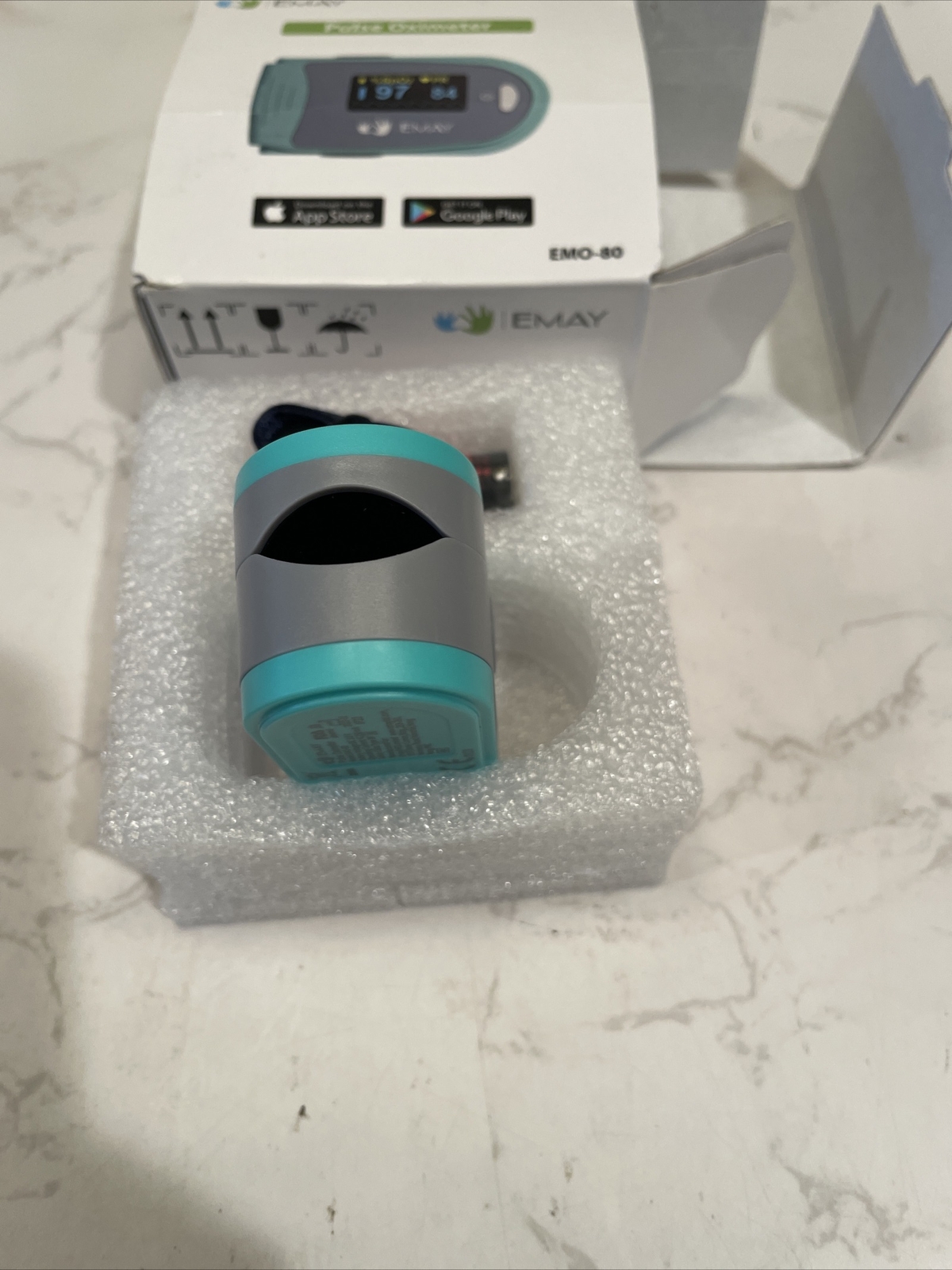 EMAY Sleep Oxygen Monitor Bluetooth Pulse Oximeter 796862936617 eBay