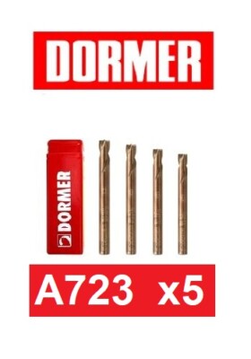 5 x DORMER A723 6 x 66 mm Stummelänge HSCO PUNKTSCHWEIß Bohrer - DDW1x5 