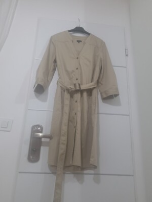 jaeger shirt dress Jaeger Vintage Short Sleeve Button Front Chambray Shirt Dress Size 8