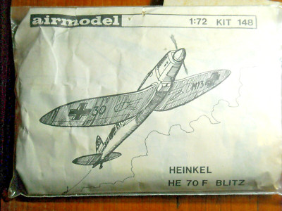 NIB 1:72 Airmodel Heinkel He 70F Blitz kit148 vac form kit sealed FREE SHIPPING