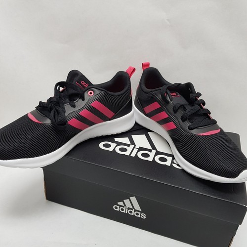 Adidas Unisex Niños 7 QT Racer 2.0 Zapato para Correr Hombres 7, Mujeres 8.5, Negro Rosa talla - Imagen 8 de 13