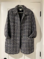 Classic Harve Bernard Womens Tweed Collared Blazer/Jacket Size 14