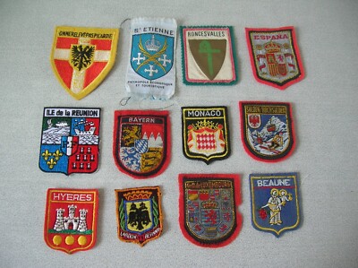Lot De 2 écussons Tissu USA – Jeux Olympiques 1976 Et 1980 – Neufs