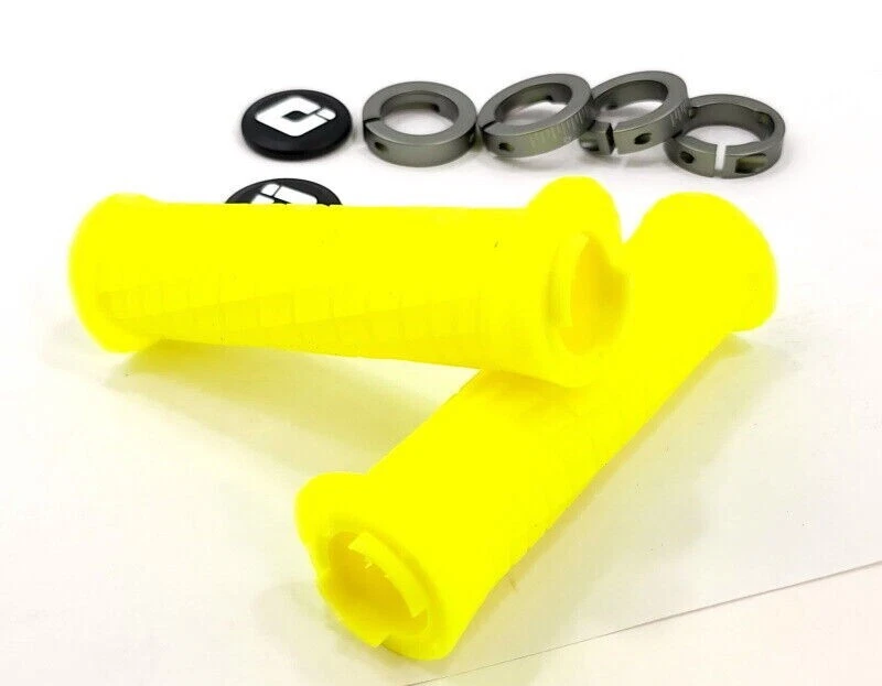 ODI Troy Lee Designs MTB Mountain Bike Lock On Grips 130mm Yellow / Gray - Image 3 of 3