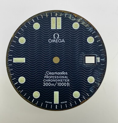 Used Original Omega Seamaster 300m Blue Waved Dial - Parts