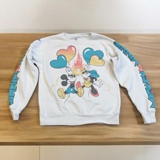 DISNEY PARKS Mickey AND Minnie Balloon Retro Pullover Sweatshirt SMALL