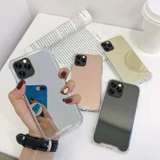 For iPhone 15 Pro Max 14 Mini 13 12 11 X 8 7 SE Color Mirror Electro Plate Case