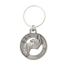 Creative Pewter Designs Scottie Dog Pewter KeyChain, Key Fob, D160KC