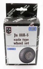 Junkers Ju 88A-5 earle type Halberd Models wheels set 1/48 kit
