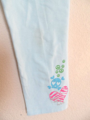 Set of 2 Girls Light/Dark Blue Leggings - Size L(12) - Picture 3 of 8