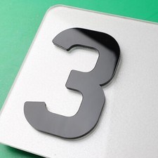 Up to 14 Acrylic 3mm 4D Number Plate Letters ROAD LEGAL - 3D Raised Gloss Reg