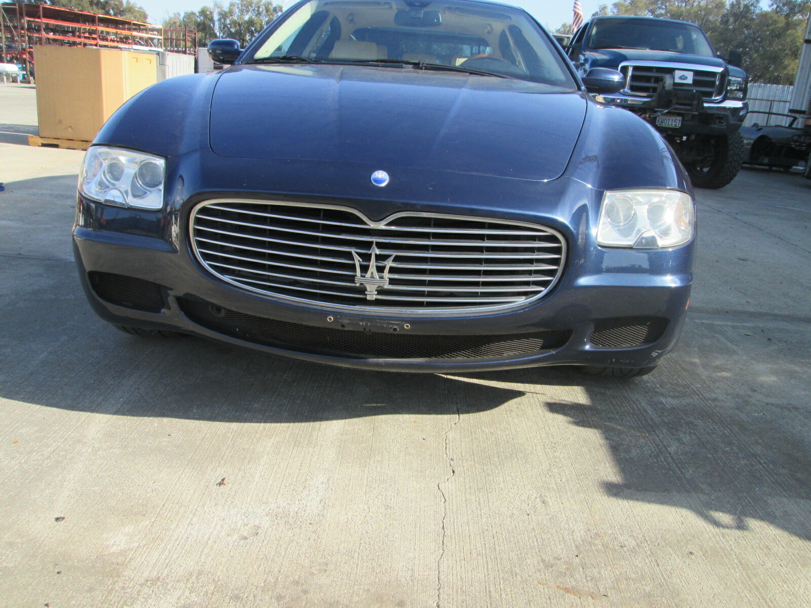 Maserati Quattroporte 2007 - Front Bumper - Blue