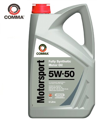 Comma 5L Voll Synthetisch Motor Öl Motorsport- 5W-50 MS5L