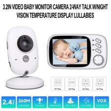 2-Way Talk 3.2" Digital Wireless Baby Monitor Night Vision Video Audio Camera