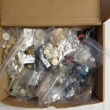 4 Lbs. Assorted Vintage Buttons. Various sizes, colors, materials  and vintages.