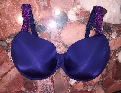 Nwt Natori Blau Körper Doubles Volle Abdeckung Kontur Uw Bh 32DDD