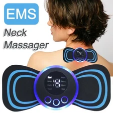 Neck Stretcher Electric Massager Electronic Cervical Massage Patch 8Mode Massage