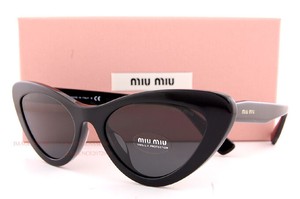 Brand New Miu Miu Sunglasses MU 01VS 1AB 5S0 Black/Gray For Women  8056597141215 | eBay