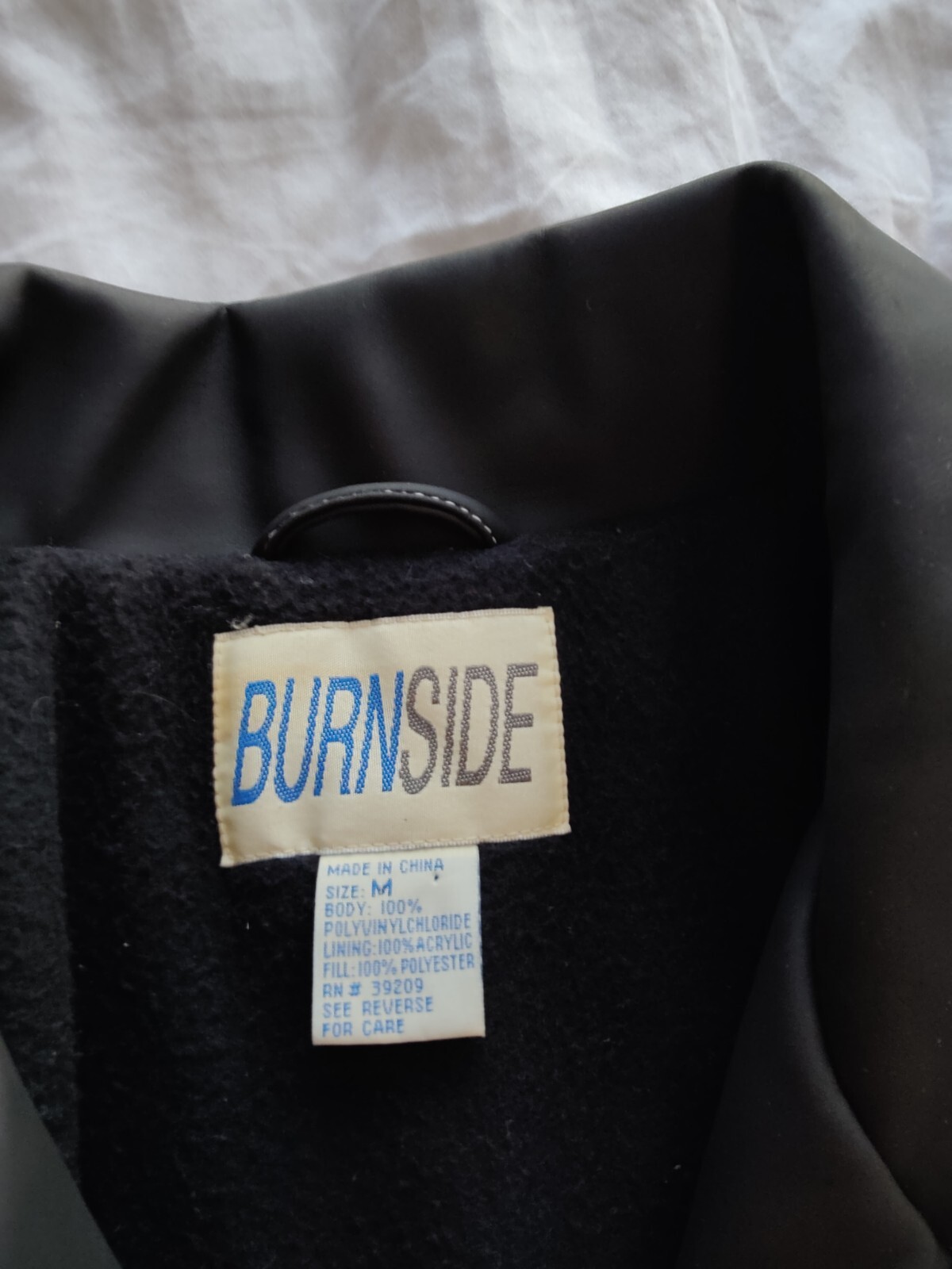 Burnside Black Jacket Medium M - image 3