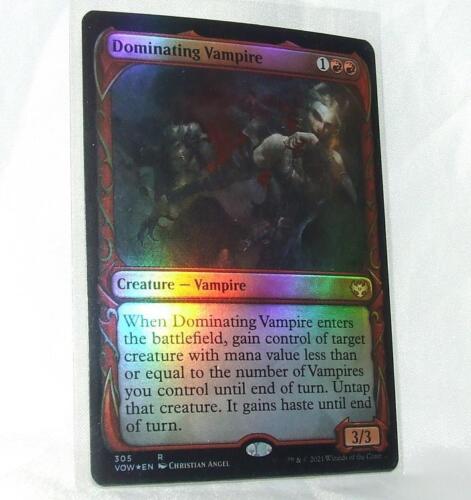 Dominating Vampire Showcase Innistrad Crimson Vow Foil Rare MTG