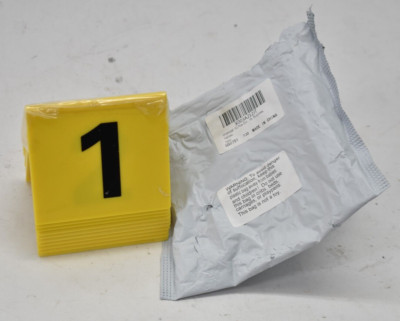 Vicenpal 10 Piece Evidence Marker Plastic Number ID Tents Party Decorations 1-10