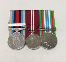 Court Mounted Medals Full Size, Afghanistan, Diamond Jubilee, Ebola West Africa