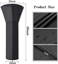 Waterproof Outdoor Patio Gas Heater Cover Dust-Proof Furniture Protector Cover