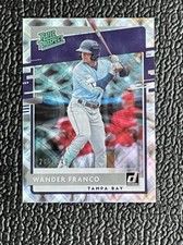 🔥WANDER FRANCO 2020 DONURSS SILVER HOLO RATED PROSPECT ROOKIE CARD /349!🔥RAYS