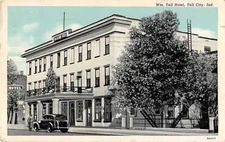 Tell City Indiana Tell Hotel Antique Postcard J52397