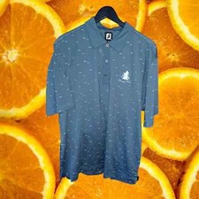 FJ FootJoy Blue with Fish Polo with FJ on the Back Size XL