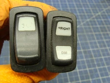 LOT OF 2 CARLING TECHNOLOGIES LIGHT SWITCHES L68D1 & LD3A FROM THOMAS BUS