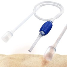 Water Siphon Pump for Fish Tank with Priming Bulb, 3.5" Nozzle Net, 65-Inches