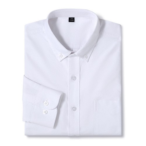 Mens Oxford Shirts Formal Business Long Sleeves Cotton Casual Dress Shirts Tops - Picture 15 of 40