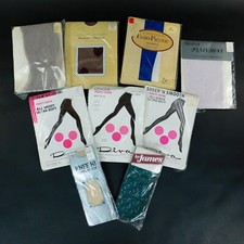 Vintage Panty Hose Petite Lot 7 Knee Hi Lot 2 Various Colors Decorations NOS