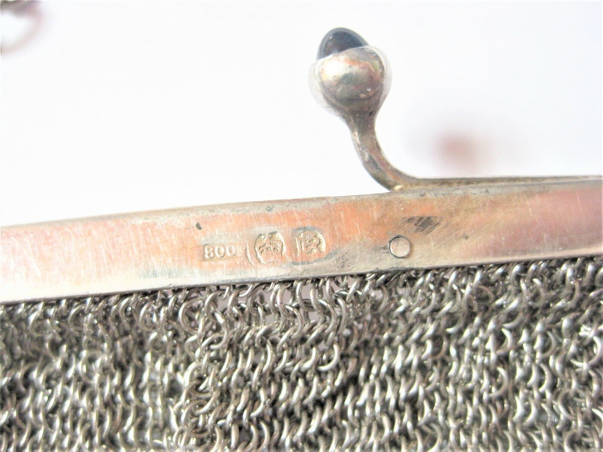 Antike Abendtasche, Operntasche, Silber 800, 362,8 g