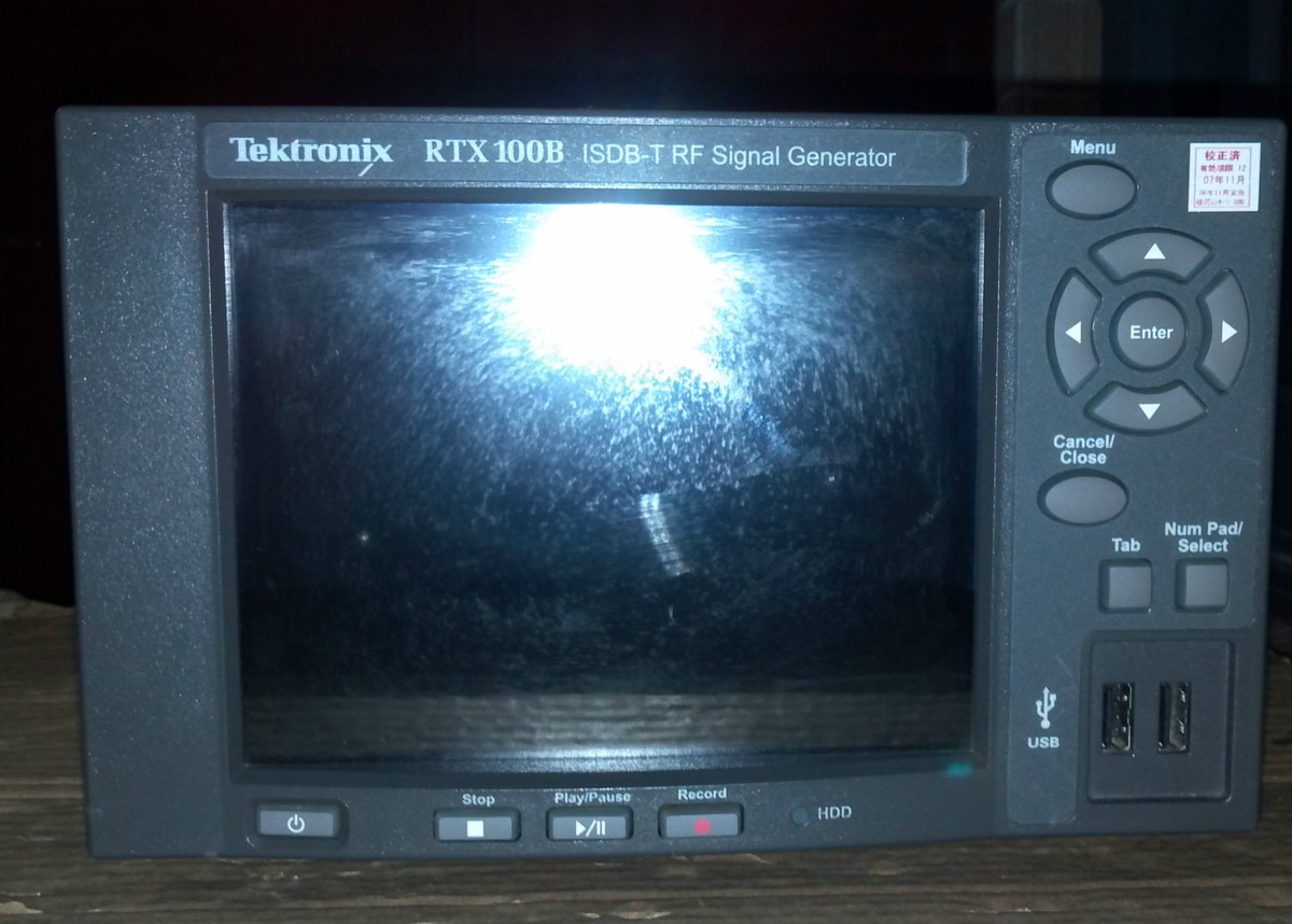 Tektronix/RTX100 ISDB-T RF シグナルジェネレーター その① Tektronix
