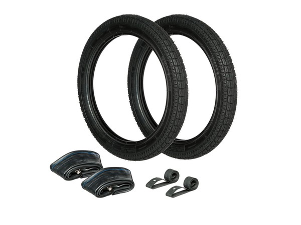 Set: 2X Reifen 2.75 X 16 Heidenau K35 + 2X SchläUche + 2X Felgenband-image